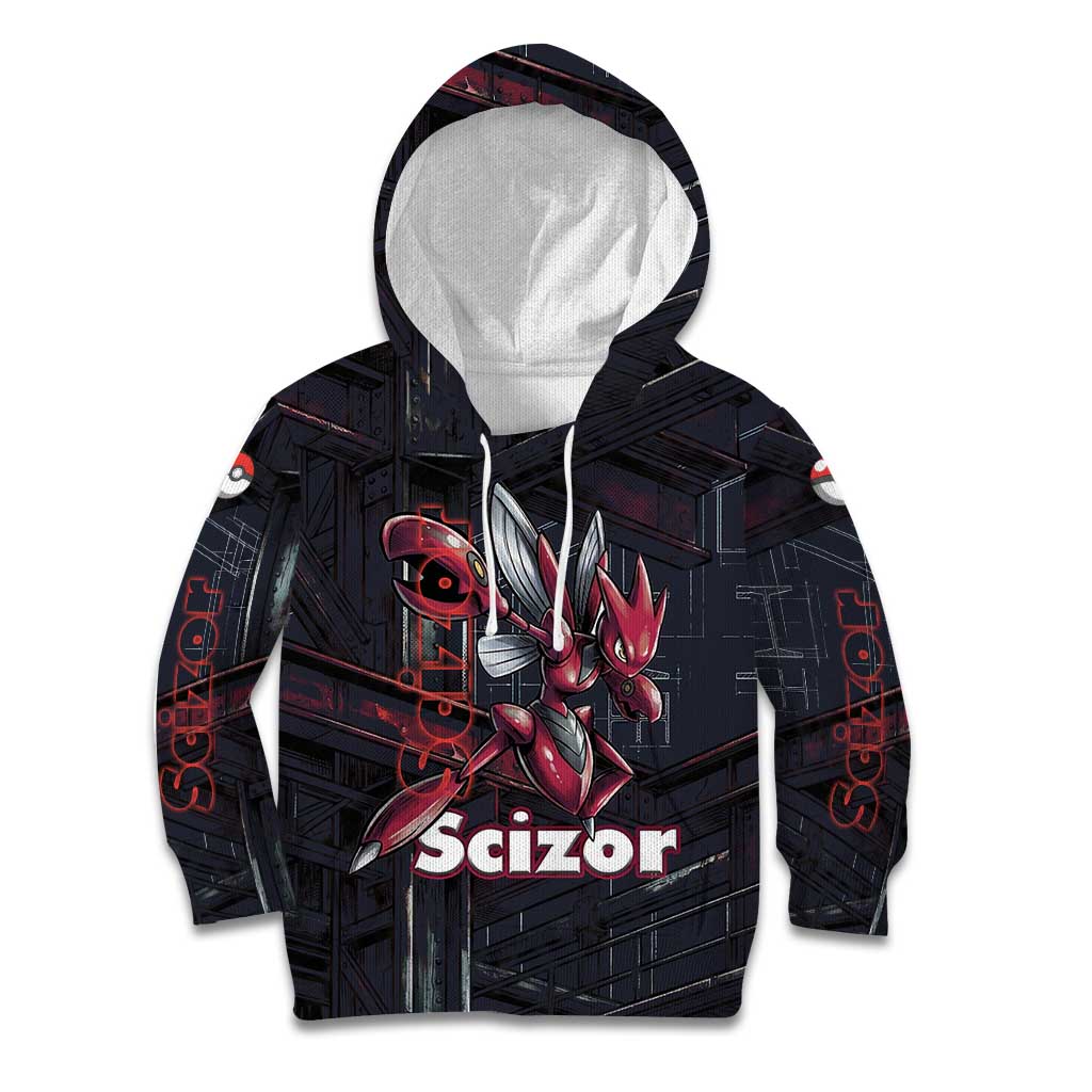Scizor Battle Armor Kid Hoodie Scizor’s Domain - Claws of Precision