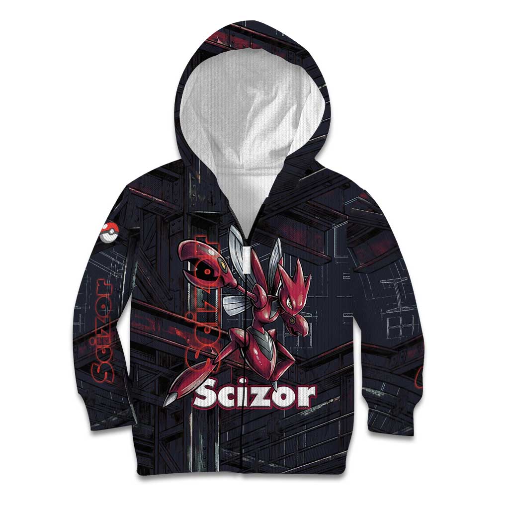 Scizor Battle Armor Kid Hoodie Scizor’s Domain - Claws of Precision
