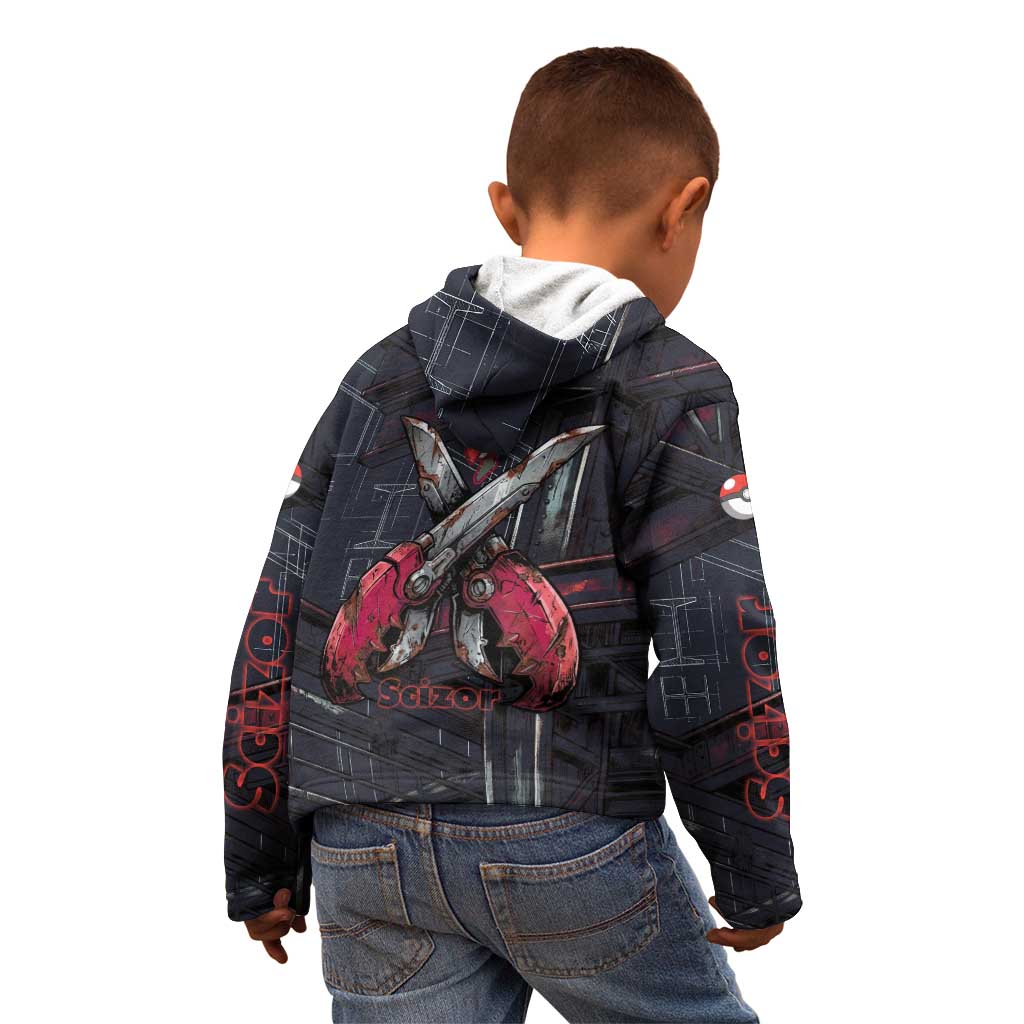 Scizor Battle Armor Kid Hoodie Scizor’s Domain - Claws of Precision