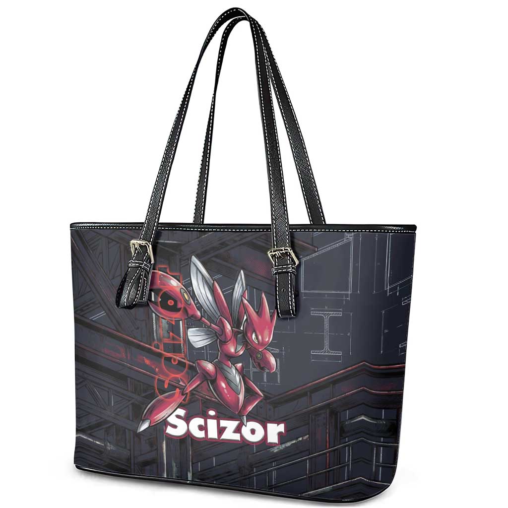 Scizor Battle Armor Leather Tote Bag Scizor’s Domain - Claws of Precision