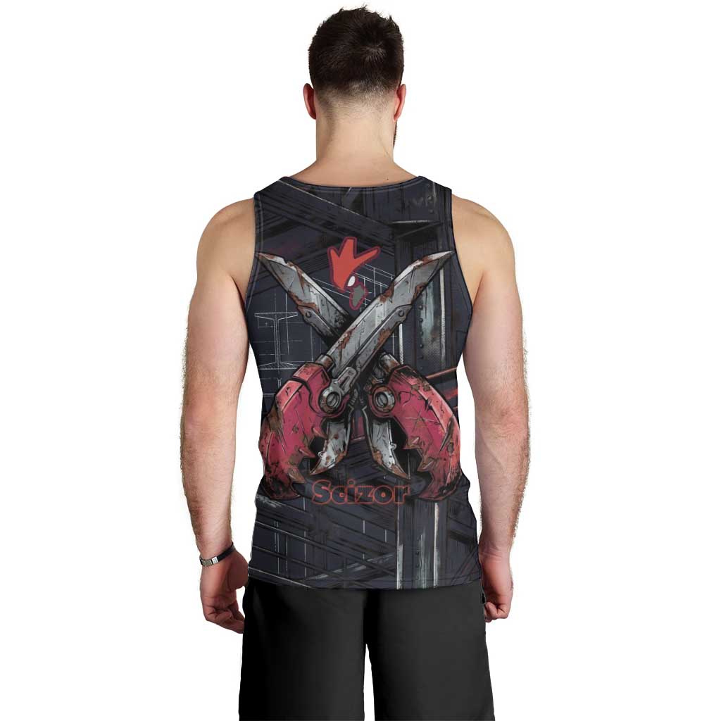 Scizor Battle Armor Men Tank Top Scizor’s Domain - Claws of Precision