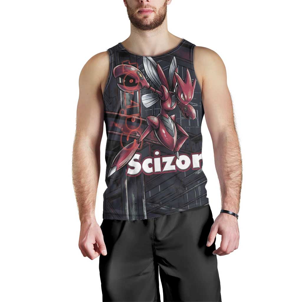 Scizor Battle Armor Men Tank Top Scizor’s Domain - Claws of Precision