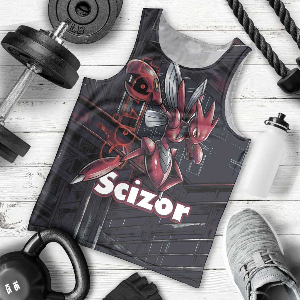 Scizor Battle Armor Men Tank Top Scizor’s Domain - Claws of Precision