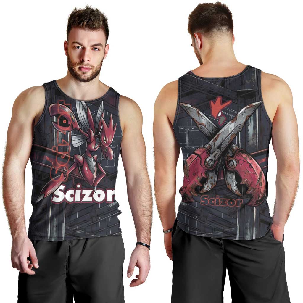 Scizor Battle Armor Men Tank Top Scizor’s Domain - Claws of Precision
