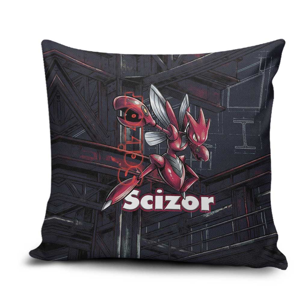 Scizor Battle Armor Pillow Cover Scizor’s Domain - Claws of Precision