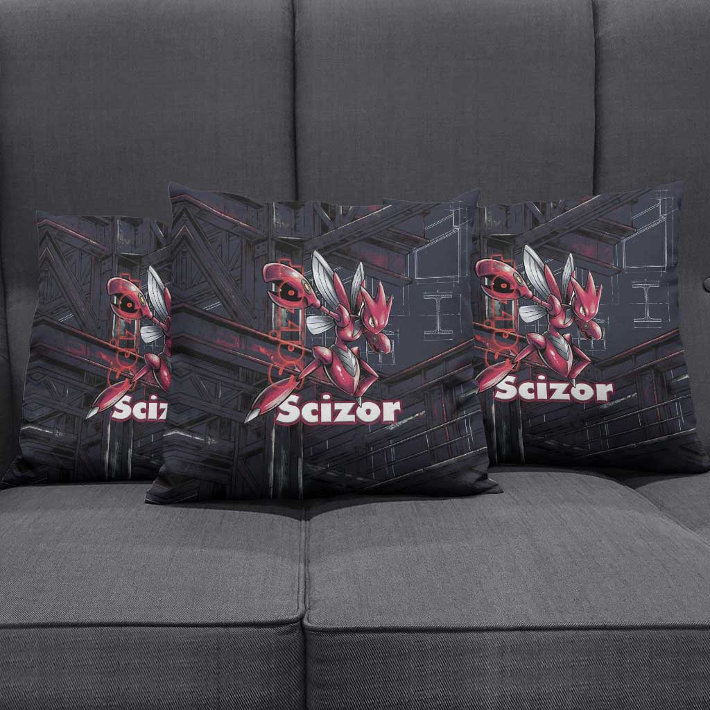Scizor Battle Armor Pillow Cover Scizor’s Domain - Claws of Precision