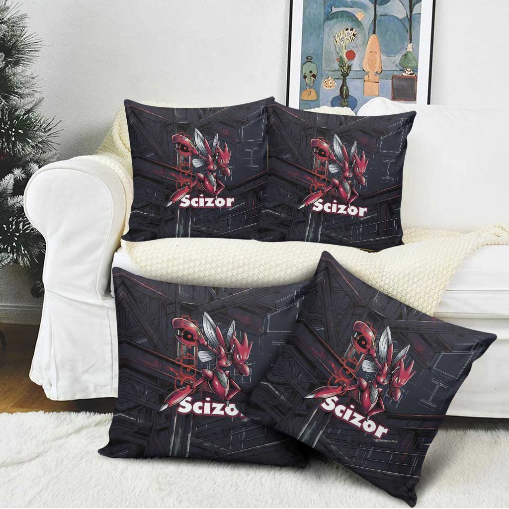 Scizor Battle Armor Pillow Cover Scizor’s Domain - Claws of Precision