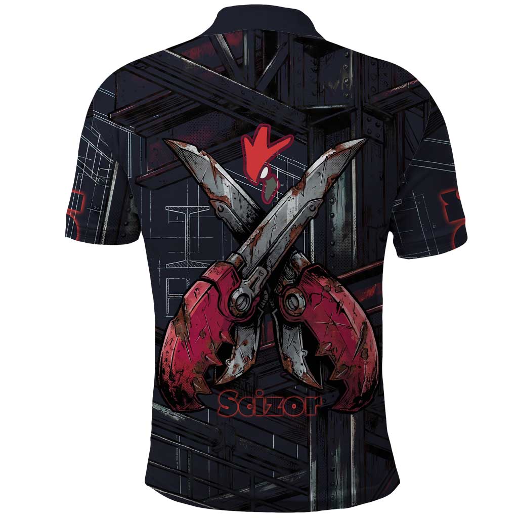Scizor Battle Armor Polo Shirt Scizor’s Domain - Claws of Precision