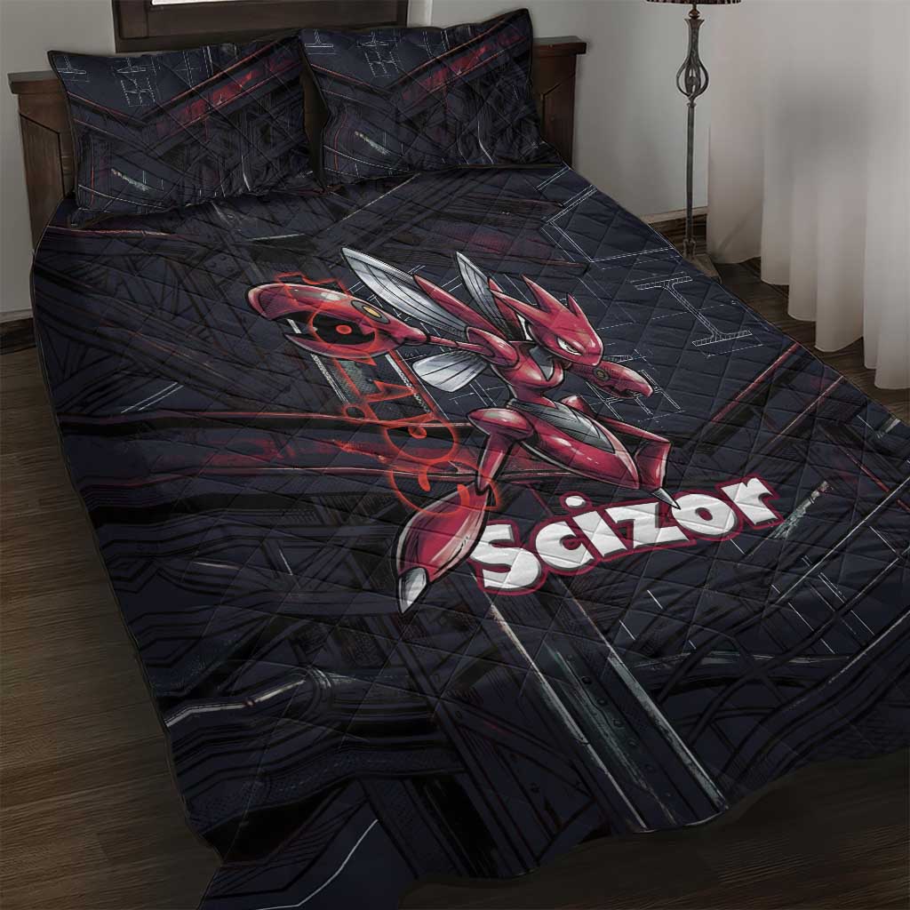 Scizor Battle Armor Quilt Bed Set Scizor’s Domain - Claws of Precision