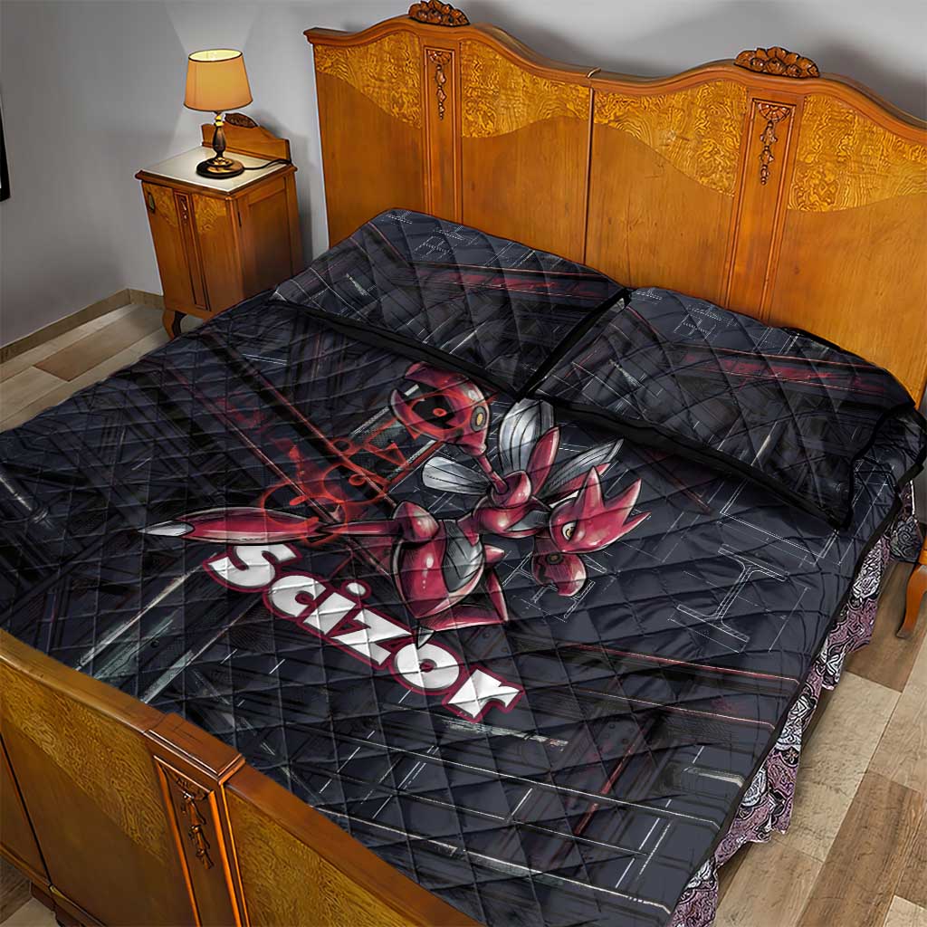 Scizor Battle Armor Quilt Bed Set Scizor’s Domain - Claws of Precision