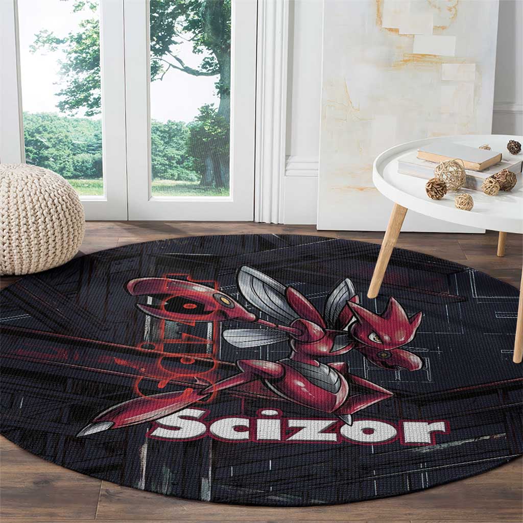 Scizor Battle Armor Round Carpet Scizor’s Domain - Claws of Precision
