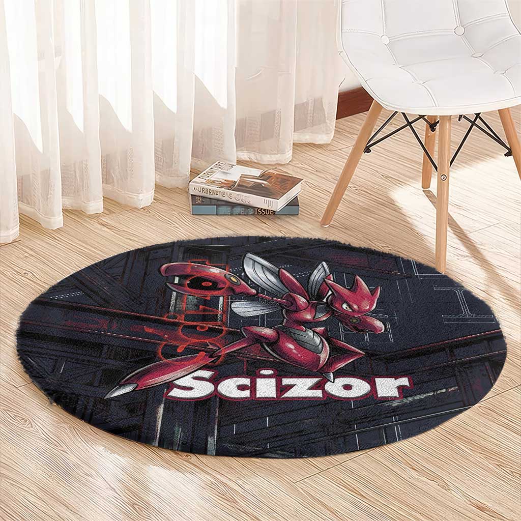 Scizor Battle Armor Round Carpet Scizor’s Domain - Claws of Precision