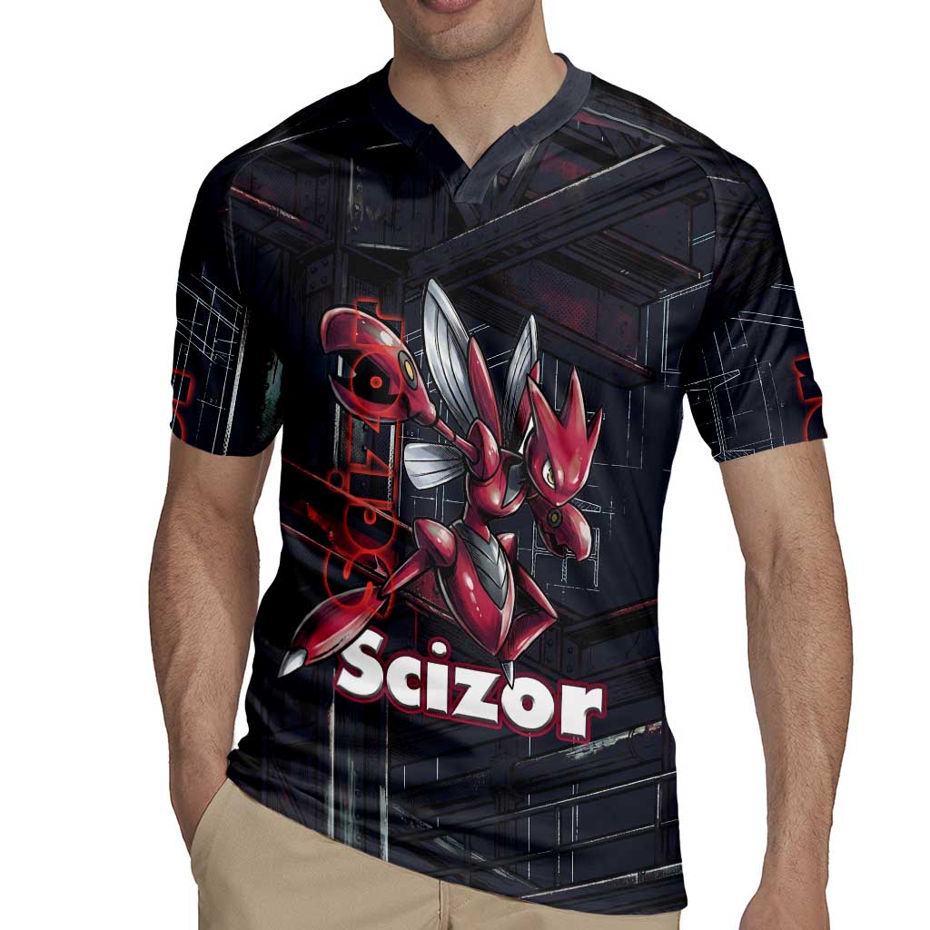 Scizor Battle Armor Rugby Jersey Scizor’s Domain - Claws of Precision