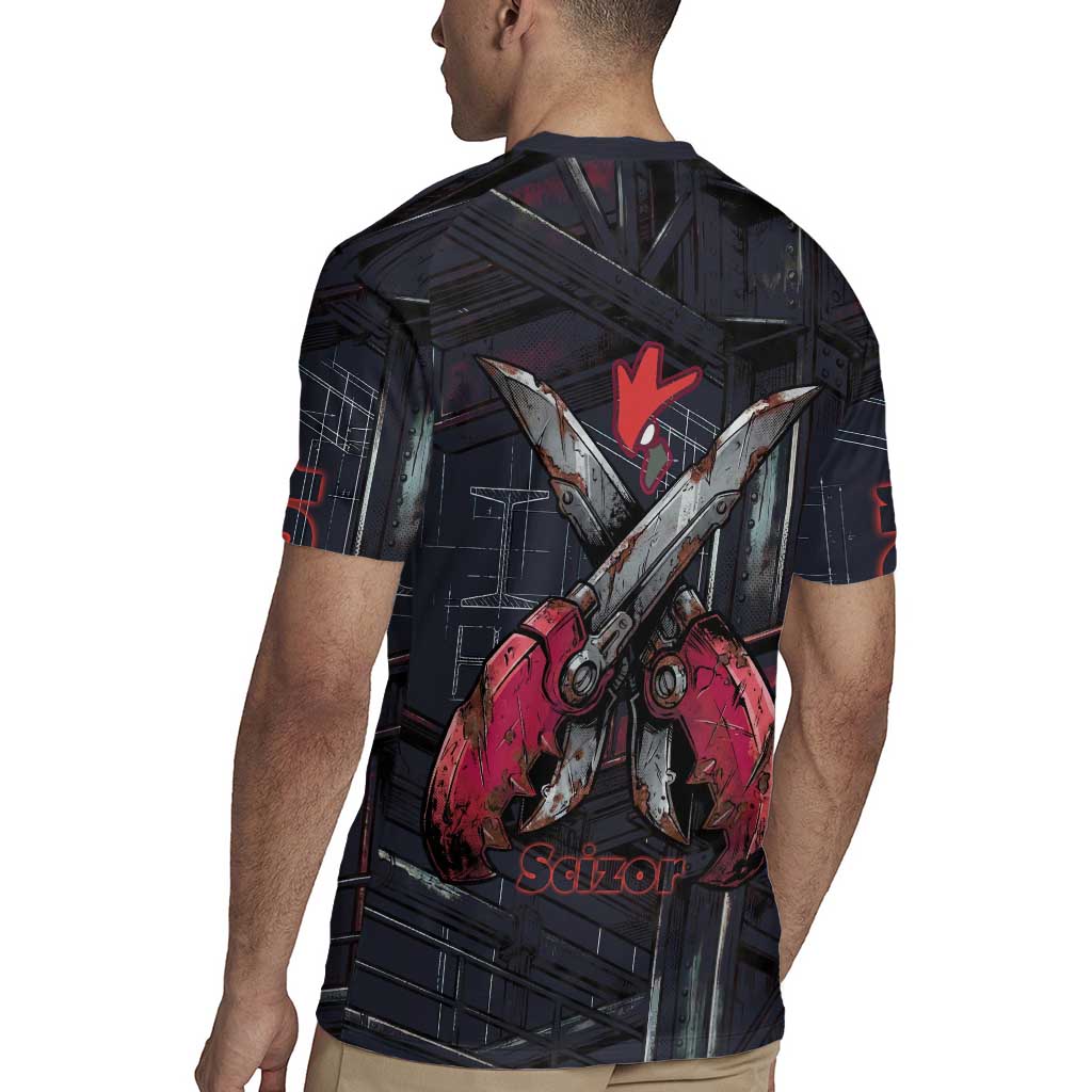 Scizor Battle Armor Rugby Jersey Scizor’s Domain - Claws of Precision