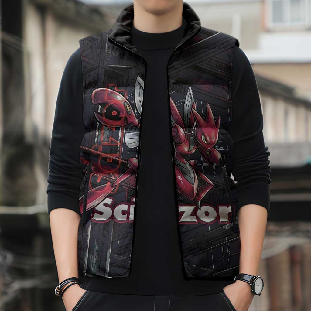 Scizor Battle Armor Sleeveless Puffer Jacket Scizor’s Domain - Claws of Precision