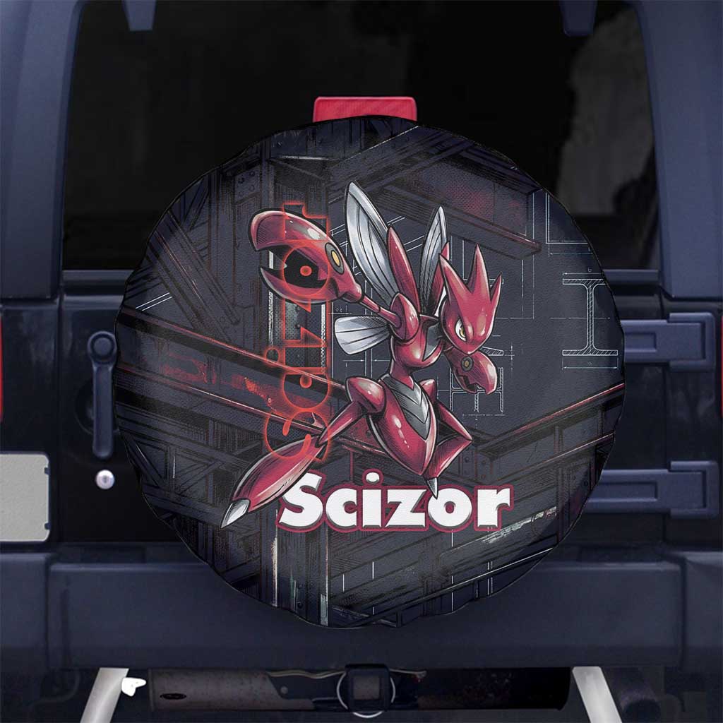Scizor Battle Armor Spare Tire Cover Scizor’s Domain - Claws of Precision