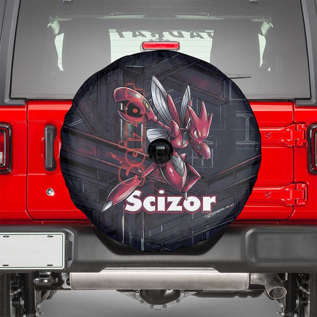 Scizor Battle Armor Spare Tire Cover Scizor’s Domain - Claws of Precision