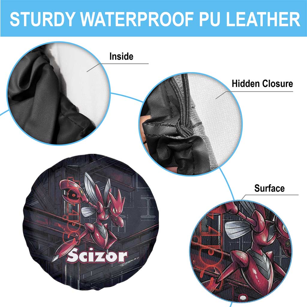 Scizor Battle Armor Spare Tire Cover Scizor’s Domain - Claws of Precision