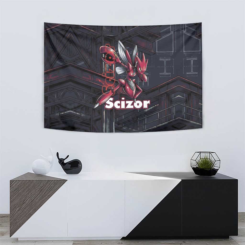 Scizor Battle Armor Tapestry Scizor’s Domain - Claws of Precision