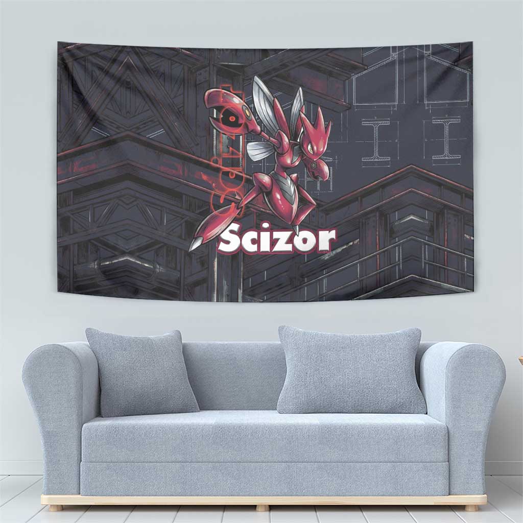 Scizor Battle Armor Tapestry Scizor’s Domain - Claws of Precision