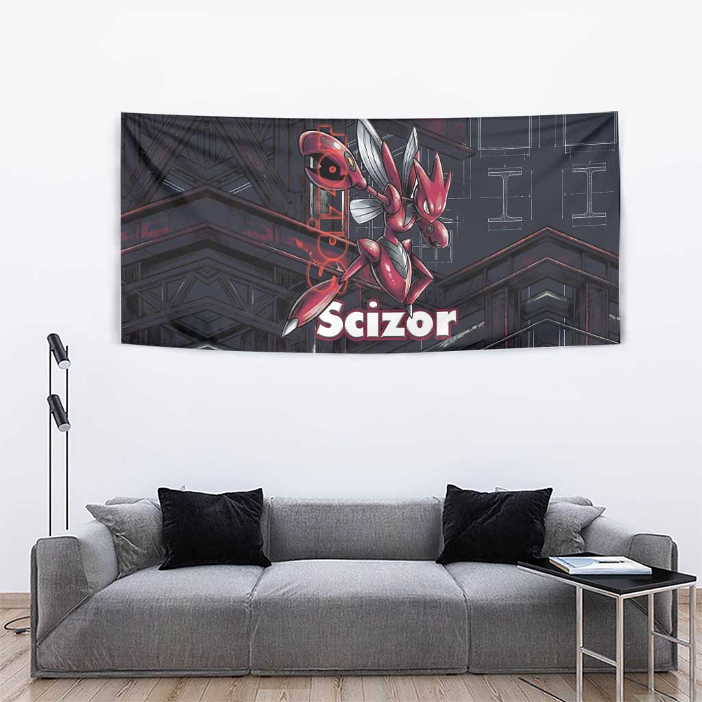 Scizor Battle Armor Tapestry Scizor’s Domain - Claws of Precision
