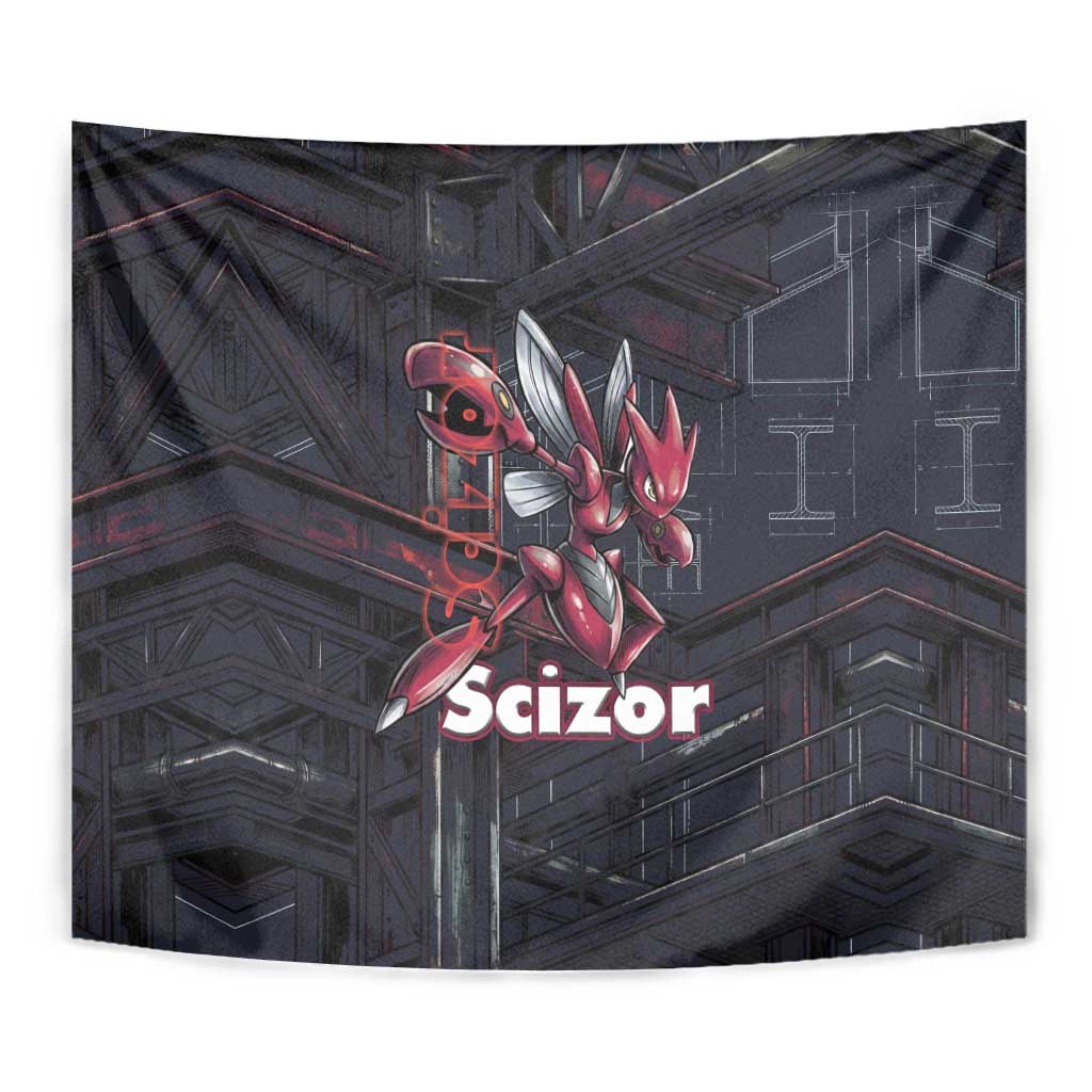 Scizor Battle Armor Tapestry Scizor’s Domain - Claws of Precision