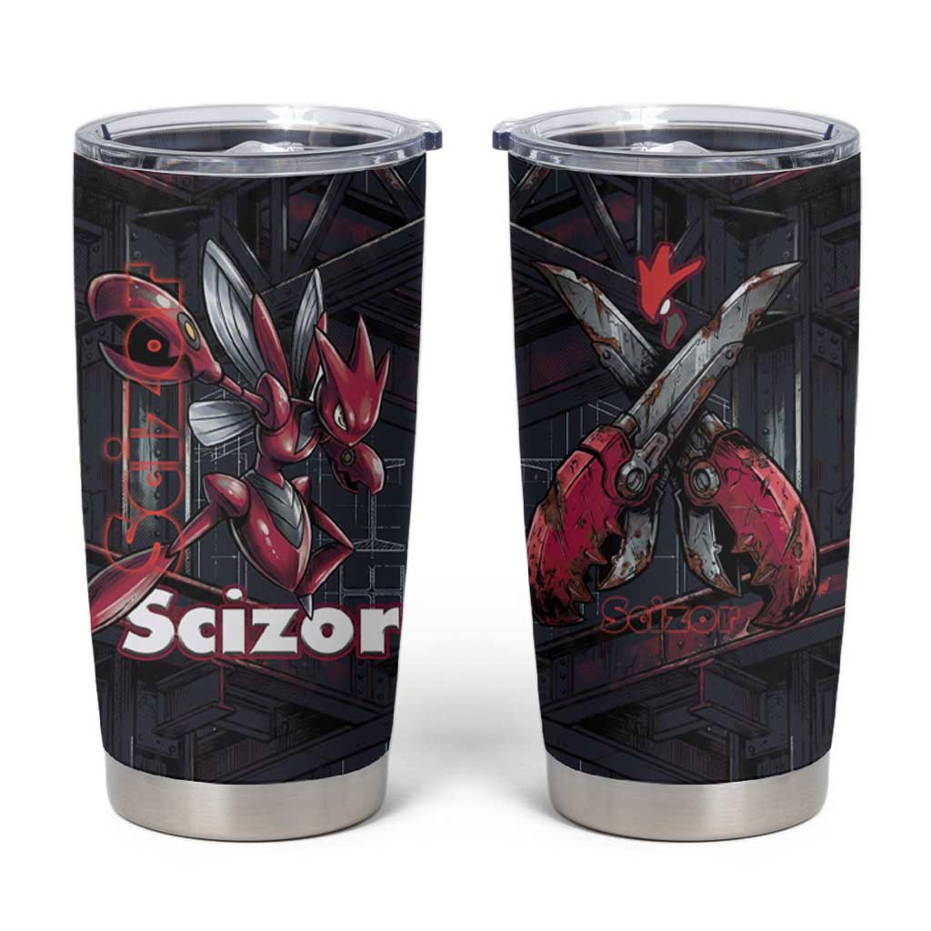 Scizor Battle Armor Tumbler Cup Scizor’s Domain - Claws of Precision