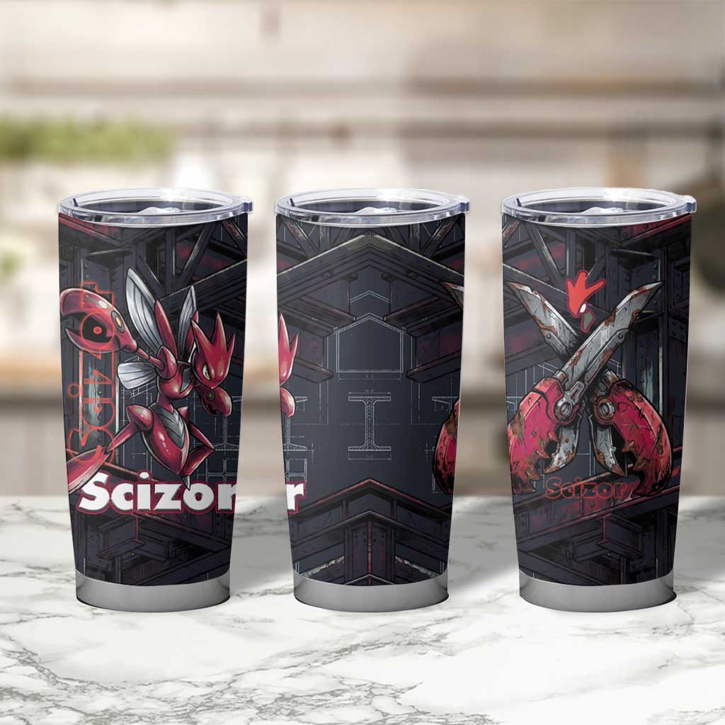 Scizor Battle Armor Tumbler Cup Scizor’s Domain - Claws of Precision