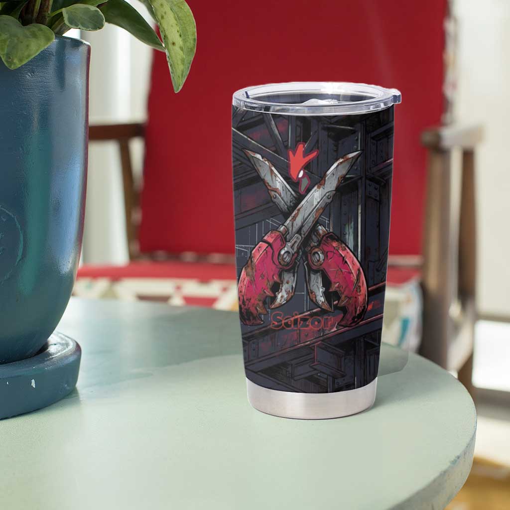 Scizor Battle Armor Tumbler Cup Scizor’s Domain - Claws of Precision