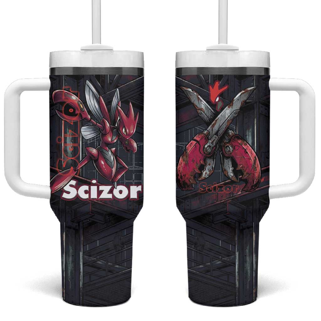 Scizor Battle Armor Tumbler With Handle Scizor’s Domain - Claws of Precision