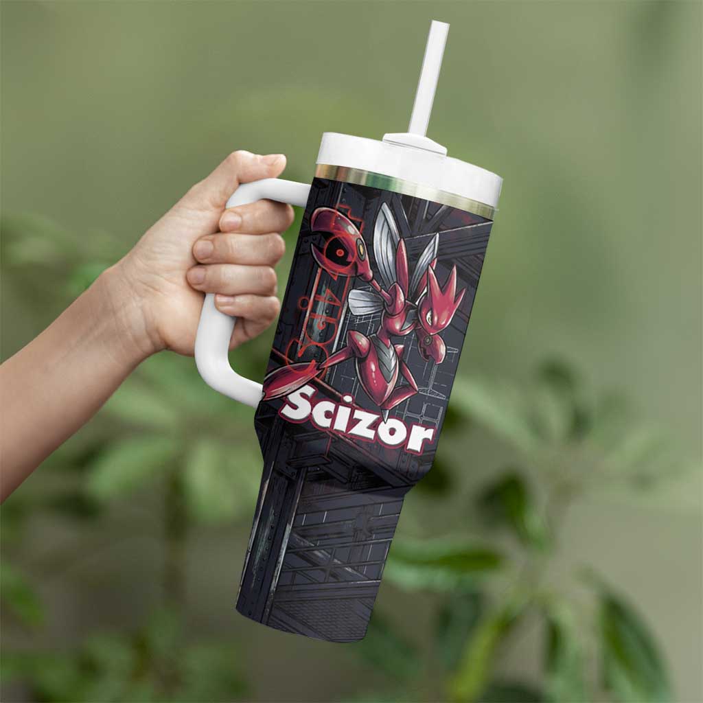 Scizor Battle Armor Tumbler With Handle Scizor’s Domain - Claws of Precision