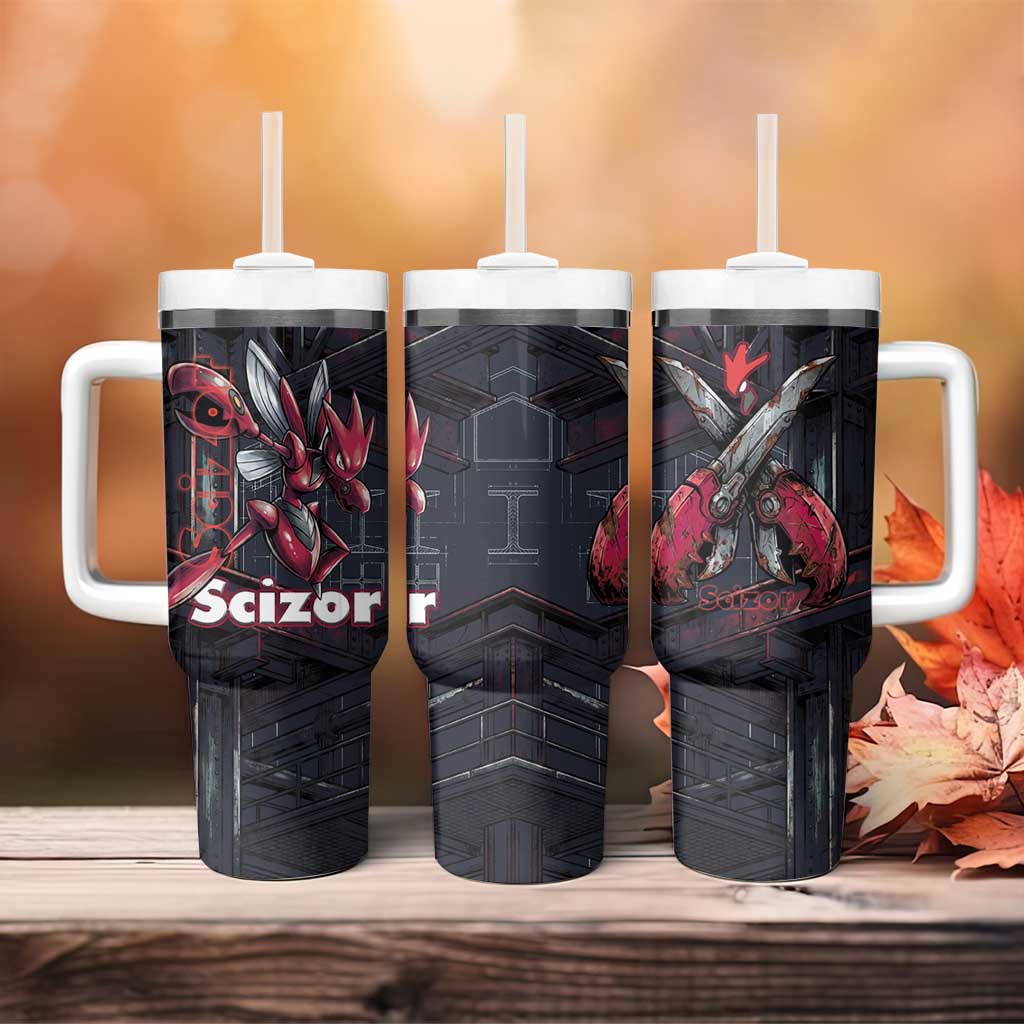 Scizor Battle Armor Tumbler With Handle Scizor’s Domain - Claws of Precision