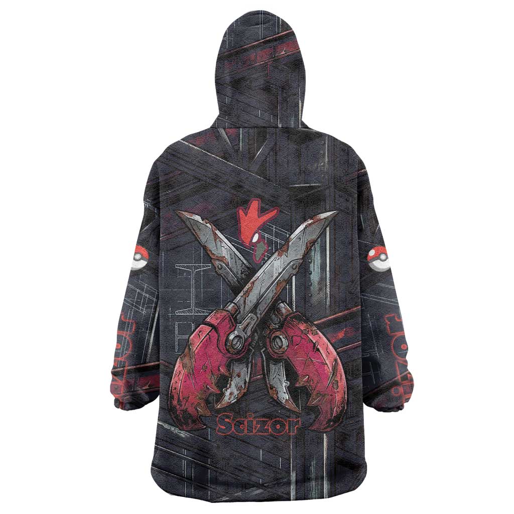 Scizor Battle Armor Wearable Blanket Hoodie Scizor’s Domain - Claws of Precision