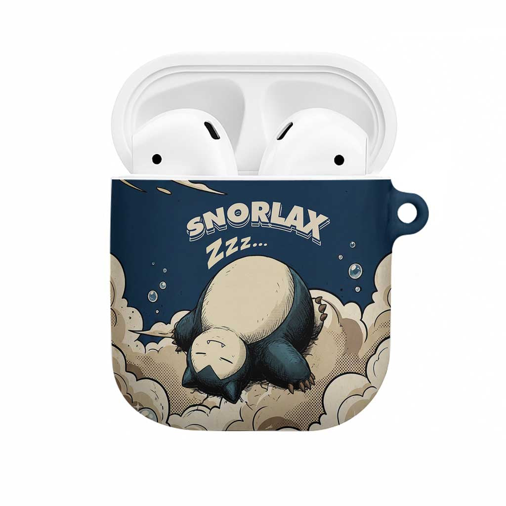 Snorlax Sleeping Cloud AirPods Case Snorlax Zzz... Peace in Every Puff of Sleep