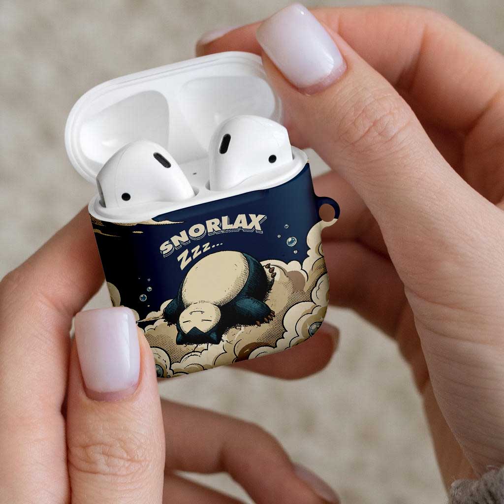 Snorlax Sleeping Cloud AirPods Case Snorlax Zzz... Peace in Every Puff of Sleep