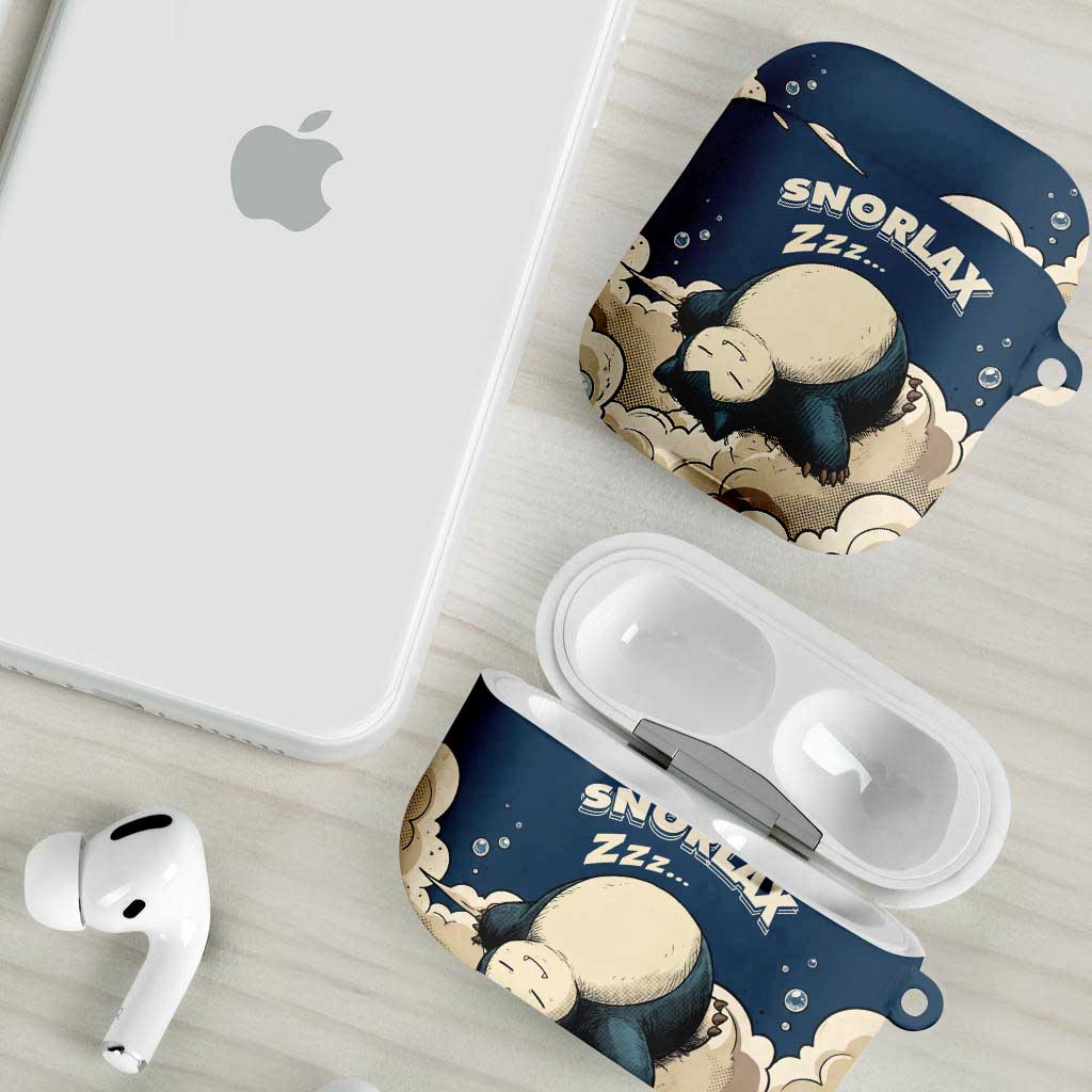 Snorlax Sleeping Cloud AirPods Case Snorlax Zzz... Peace in Every Puff of Sleep