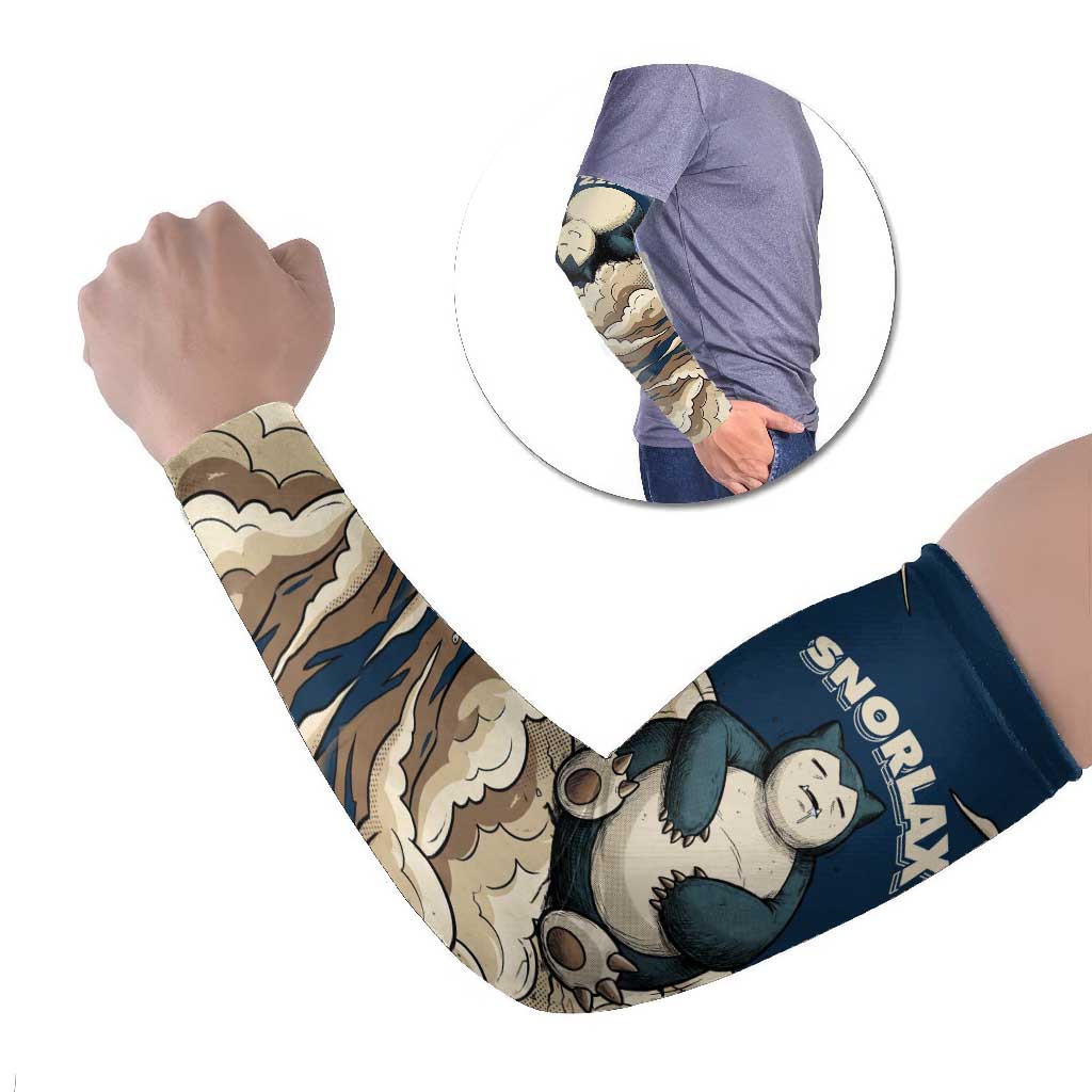 Snorlax Sleeping Cloud Arm Sleeves Snorlax Zzz... Peace in Every Puff of Sleep