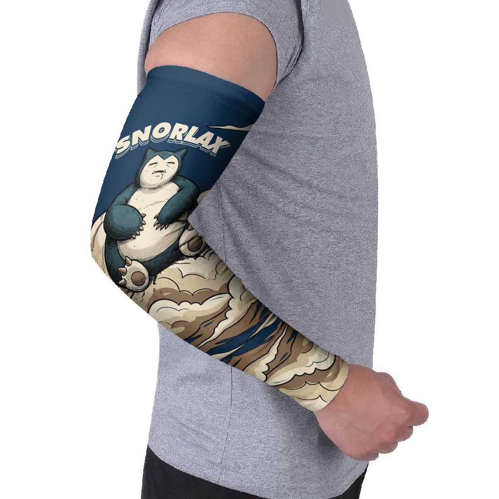 Snorlax Sleeping Cloud Arm Sleeves Snorlax Zzz... Peace in Every Puff of Sleep