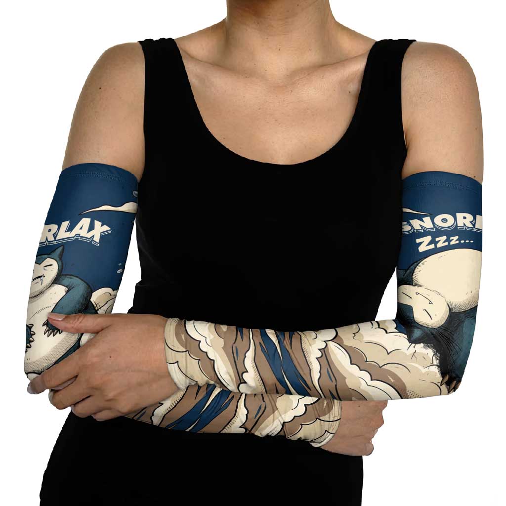 Snorlax Sleeping Cloud Arm Sleeves Snorlax Zzz... Peace in Every Puff of Sleep