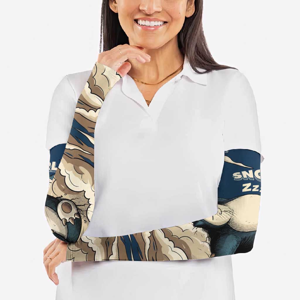 Snorlax Sleeping Cloud Arm Sleeves Snorlax Zzz... Peace in Every Puff of Sleep