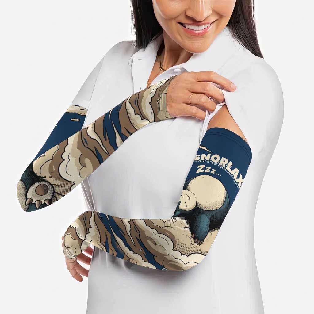 Snorlax Sleeping Cloud Arm Sleeves Snorlax Zzz... Peace in Every Puff of Sleep