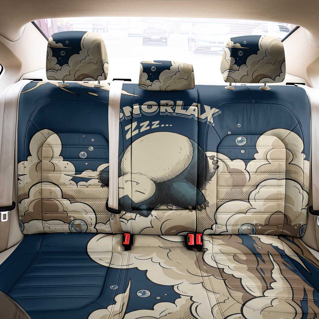 Snorlax Sleeping Cloud Back Car Seat Cover Snorlax Zzz... Peace in Every Puff of Sleep