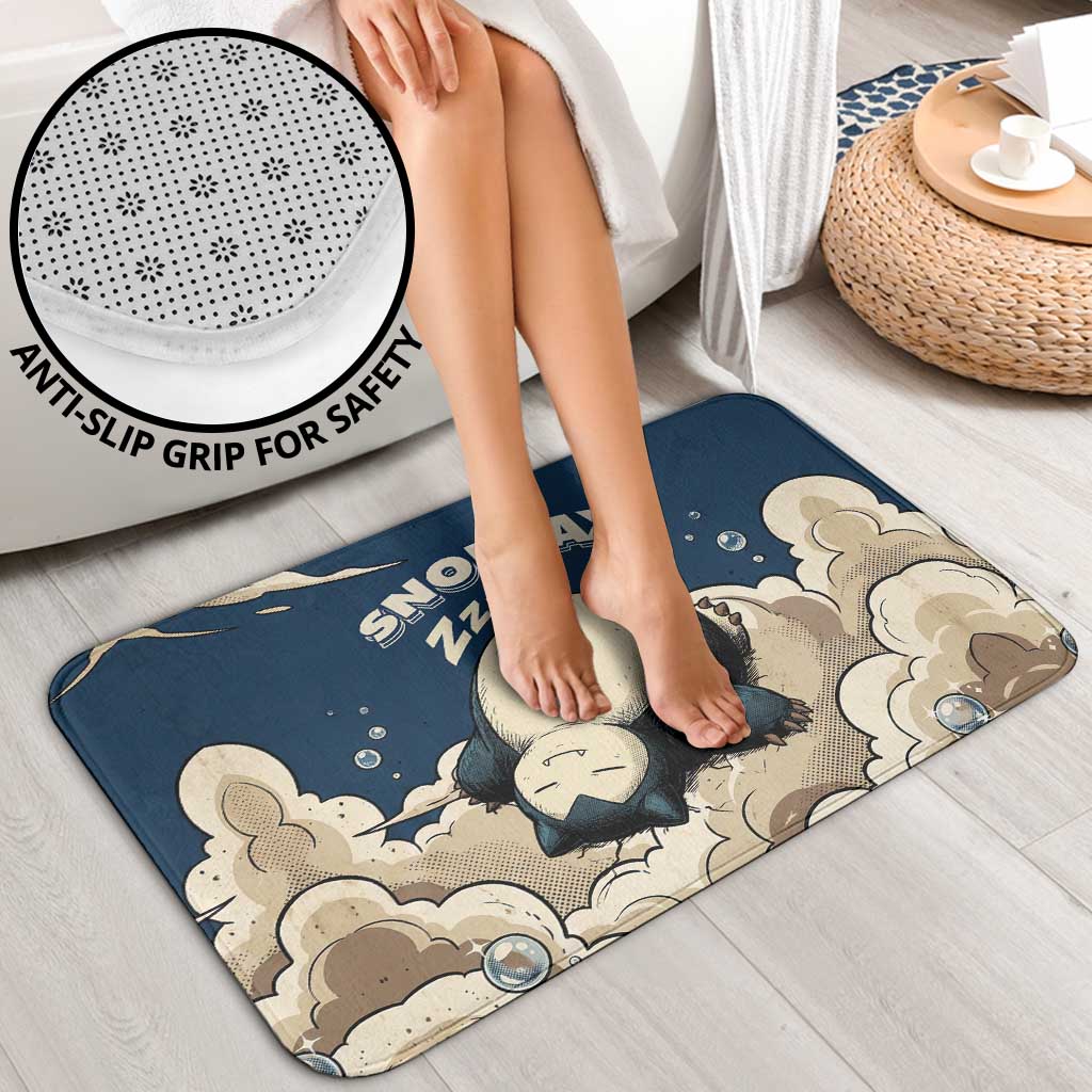 Snorlax Sleeping Cloud Bathroom Set Snorlax Zzz... Peace in Every Puff of Sleep