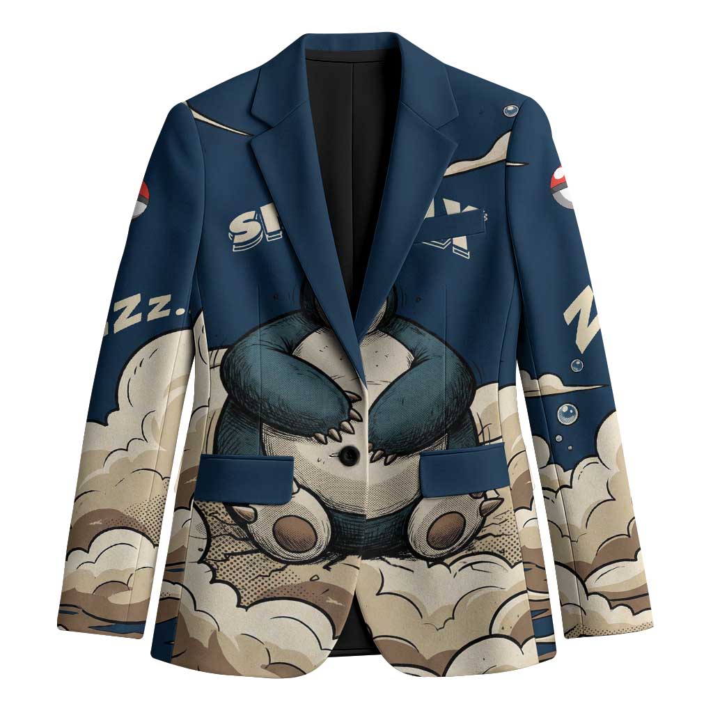 Snorlax Sleeping Cloud Blazer Snorlax Zzz... Peace in Every Puff of Sleep