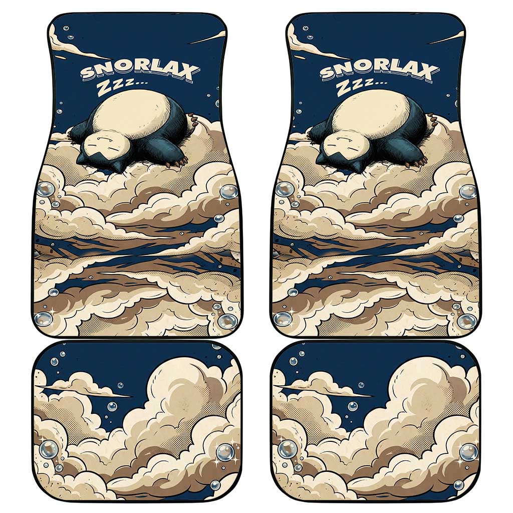 Snorlax Sleeping Cloud Car Mats Snorlax Zzz... Peace in Every Puff of Sleep