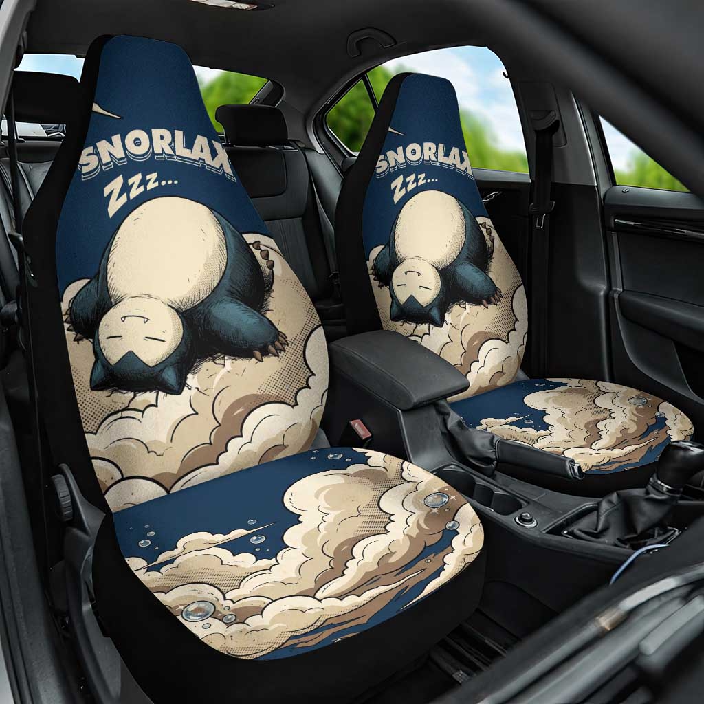 Snorlax Sleeping Cloud Car Seat Cover Snorlax Zzz... Peace in Every Puff of Sleep