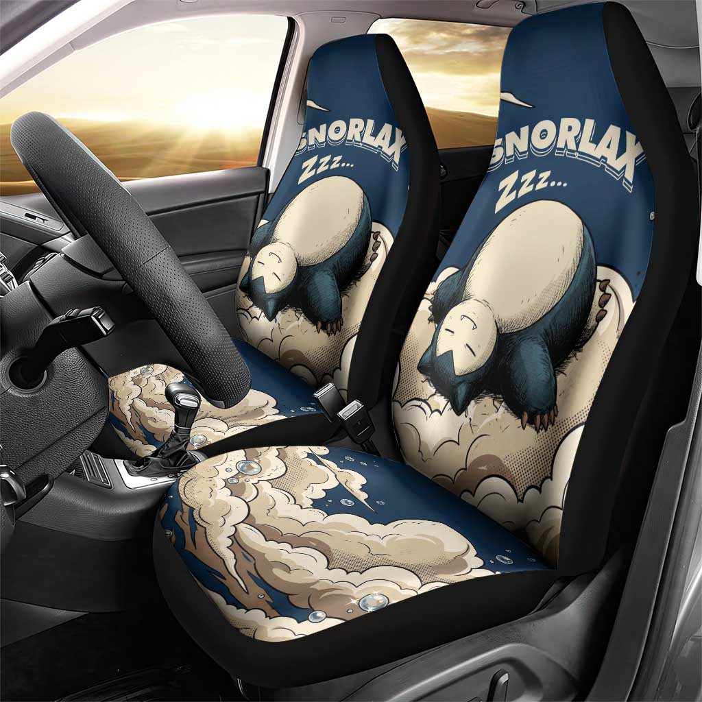 Snorlax Sleeping Cloud Car Seat Cover Snorlax Zzz... Peace in Every Puff of Sleep