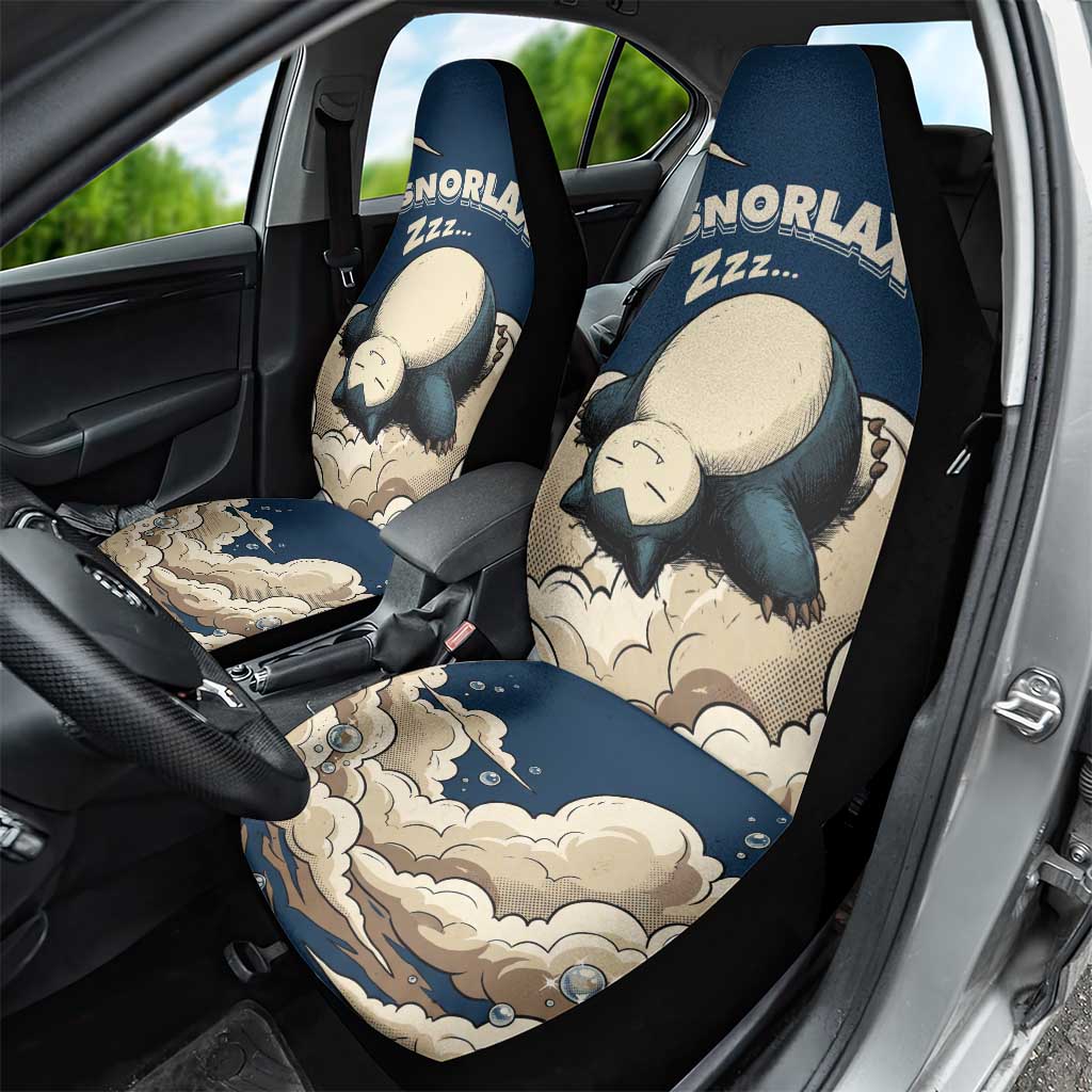 Snorlax Sleeping Cloud Car Seat Cover Snorlax Zzz... Peace in Every Puff of Sleep