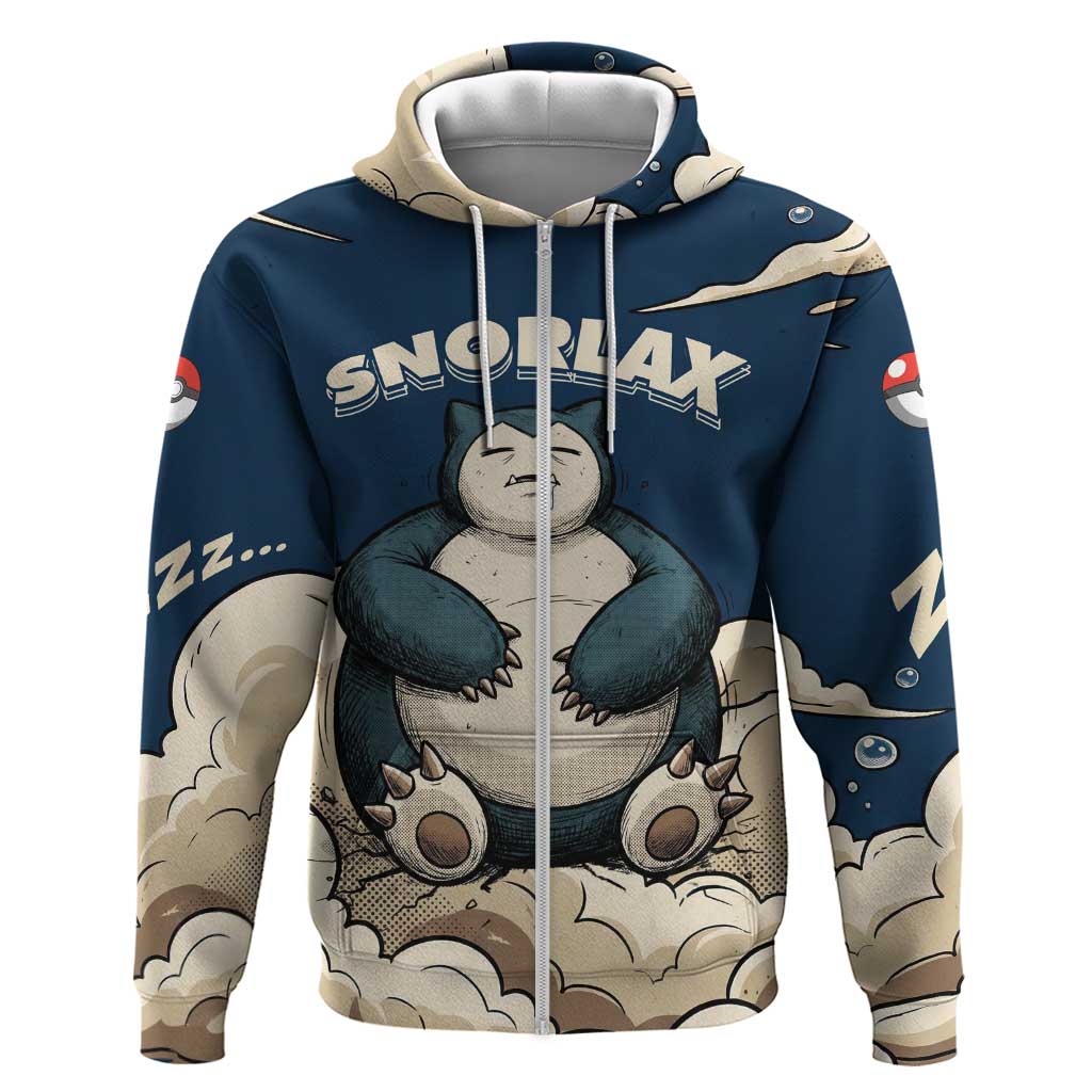 Snorlax Sleeping Cloud Hoodie Snorlax Zzz... Peace in Every Puff of Sleep