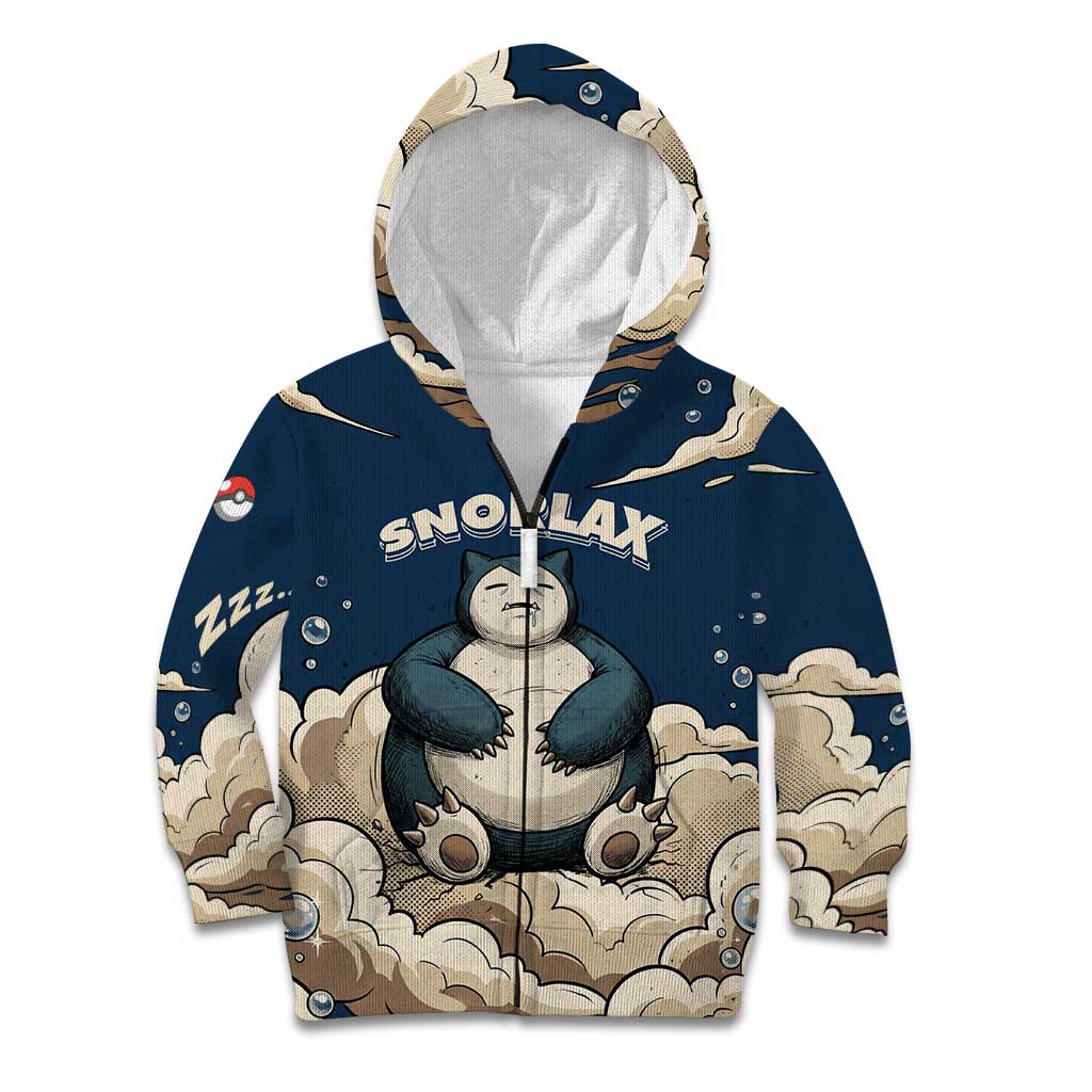 Snorlax Sleeping Cloud Kid Hoodie Snorlax Zzz... Peace in Every Puff of Sleep